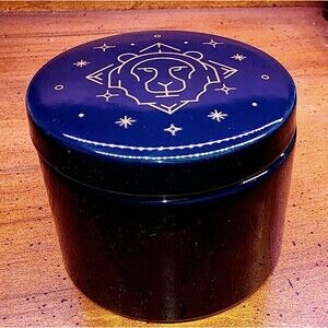 Lion Leo Zodiac Jewelry Trinket Dish with lid‎